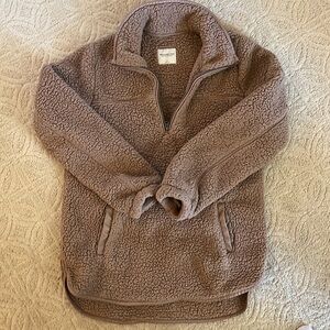 Abercrombie & Fitch Brown Teddy Jacket